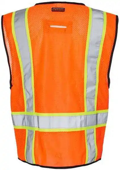 Kishigo 1580-1581 6 Pocket Contrast Class 2 Vest - Orange