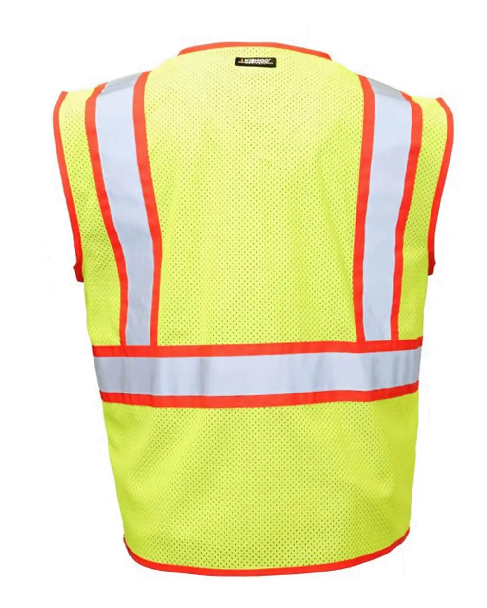 Kishigo 1595-1598 Standard Contrast Vest - Lime Red