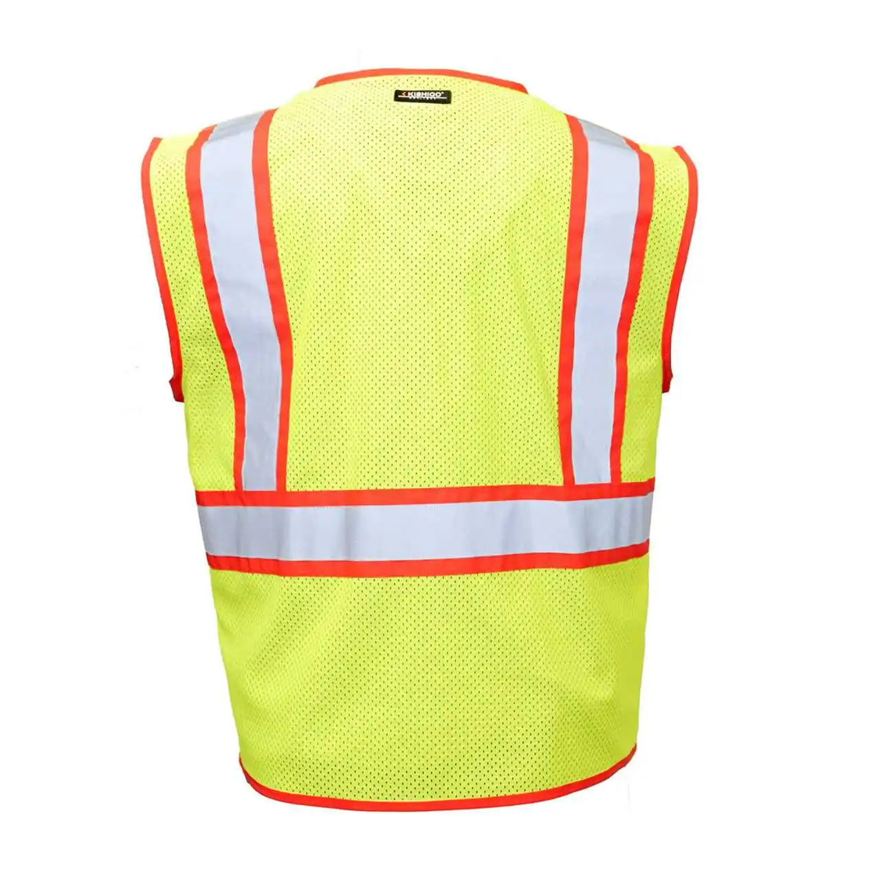 Kishigo 1595-1598 Standard Contrast Vest - Lime Red