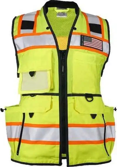 Kishigo 1824 Womens Ultimate Construction Class 2 Vest - Lime