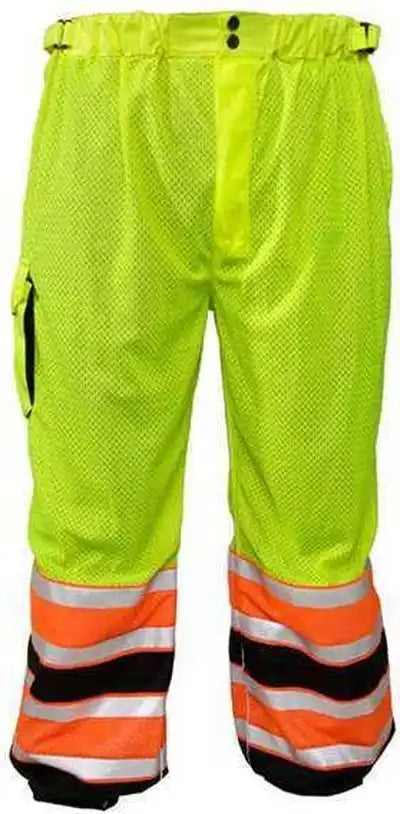 Kishigo 3173 Premium Brilliant Series Ultimate Reflective Mesh Pants - Lime