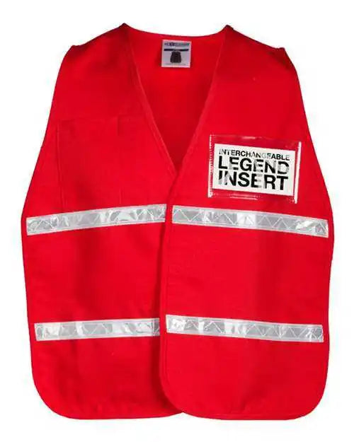 Kishigo 3700 Series Incident Command Vest 3708i Red / one Size Fits Most
