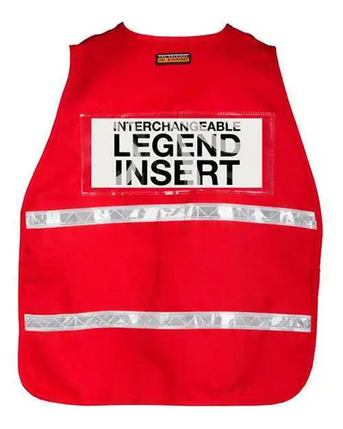 Kishigo 3700 Series Incident Command Vest 3708i Red / one Size Fits Most