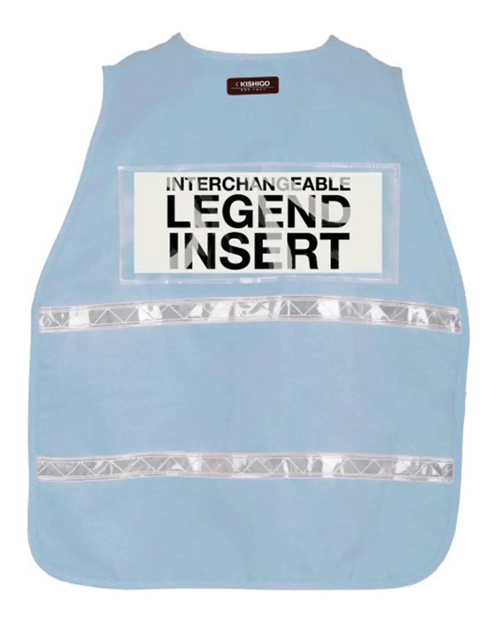 Kishigo 3700ml 3700 Series Incident Command Vest - 3709i Light Blue - 3709i / one Size Fits Most