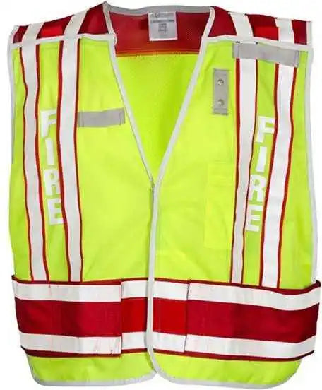 Kishigo 4003bv Fire Vest - Lime Red