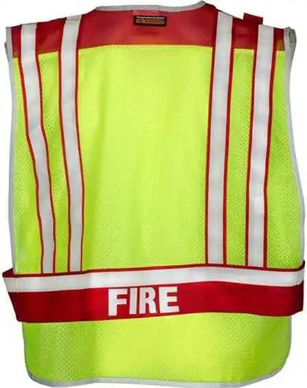 Kishigo 4003bv Fire Vest - Lime Red