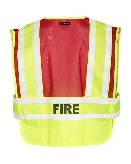 Kishigo 8052bv Fire Vest - Lime Red