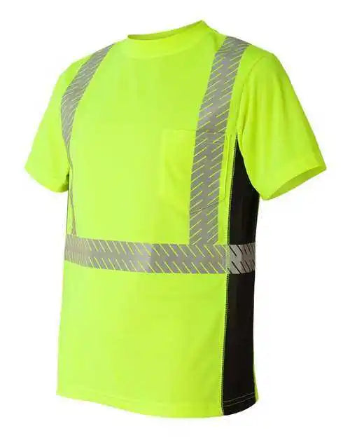 Kishigo 9114-9115 Premium Black Series Breathable Tape Class 2 T-shirt - Lime