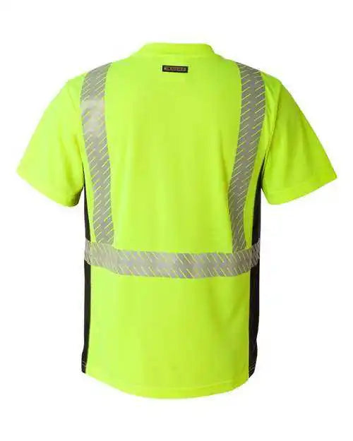 Kishigo 9114-9115 Premium Black Series Breathable Tape Class 2 T-shirt - Lime