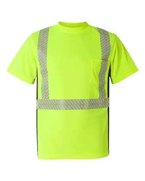 Kishigo 9114-9115 Premium Black Series Breathable Tape Class 2 T-shirt - Lime