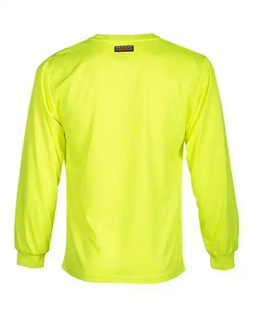 Kishigo 9122-9123 Microfiber Polyester Long Sleeve T-shirt - Lime