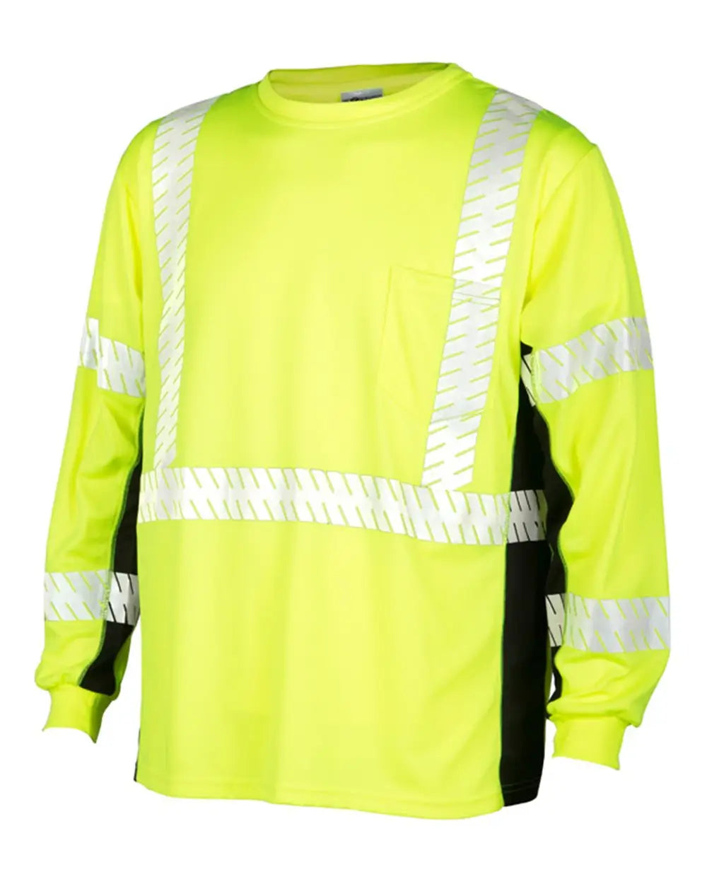 Kishigo 9134-9135 Premium Black Series Long Sleeve T-shirt - Lime