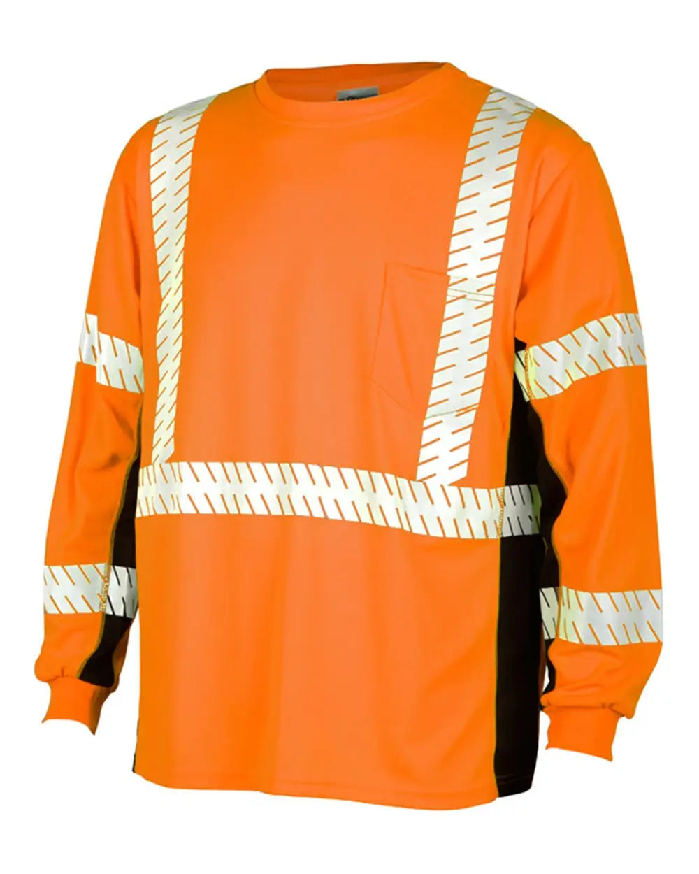 Kishigo 9134-9135 Premium Black Series Long Sleeve T-shirt - Orange