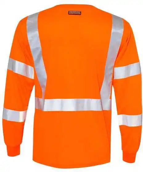 Kishigo 9145 9146 Long Sleeve Class 3 t Shirt Orange
