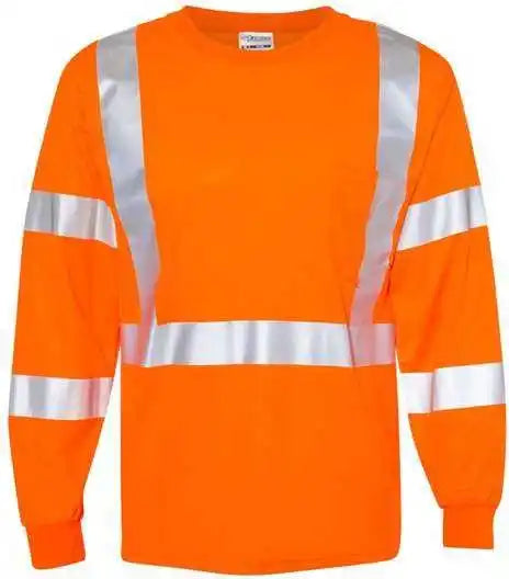 Kishigo 9145 9146 Long Sleeve Class 3 t Shirt Orange