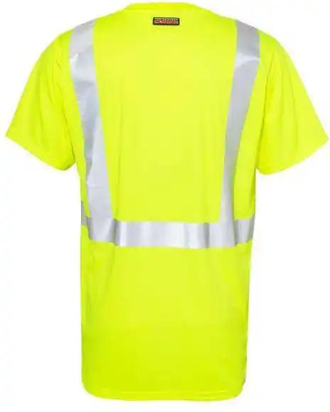 Kishigo 9162 Black Bottom Class 2 t Shirt Lime