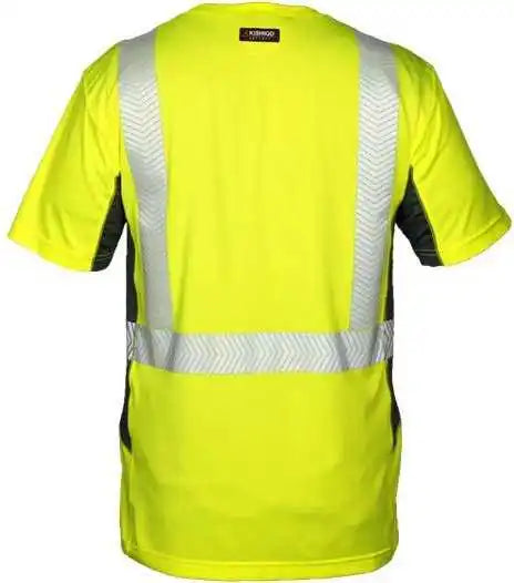 Kishigo 9173 Premium Black Series Cool Touch Class 2 Short Sleeve T-shirt - Lime