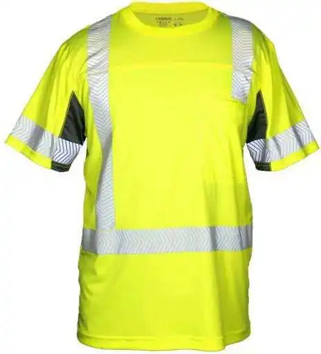 Kishigo 9175 Premium Black Series Cool Touch Class 3 Short Sleeve t Shirts Lime
