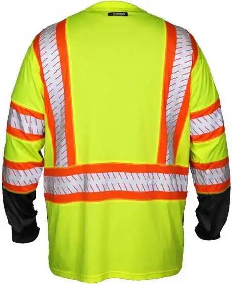 Kishigo 9181 Dot Class 3 Long Sleeve T-shirt - Lime