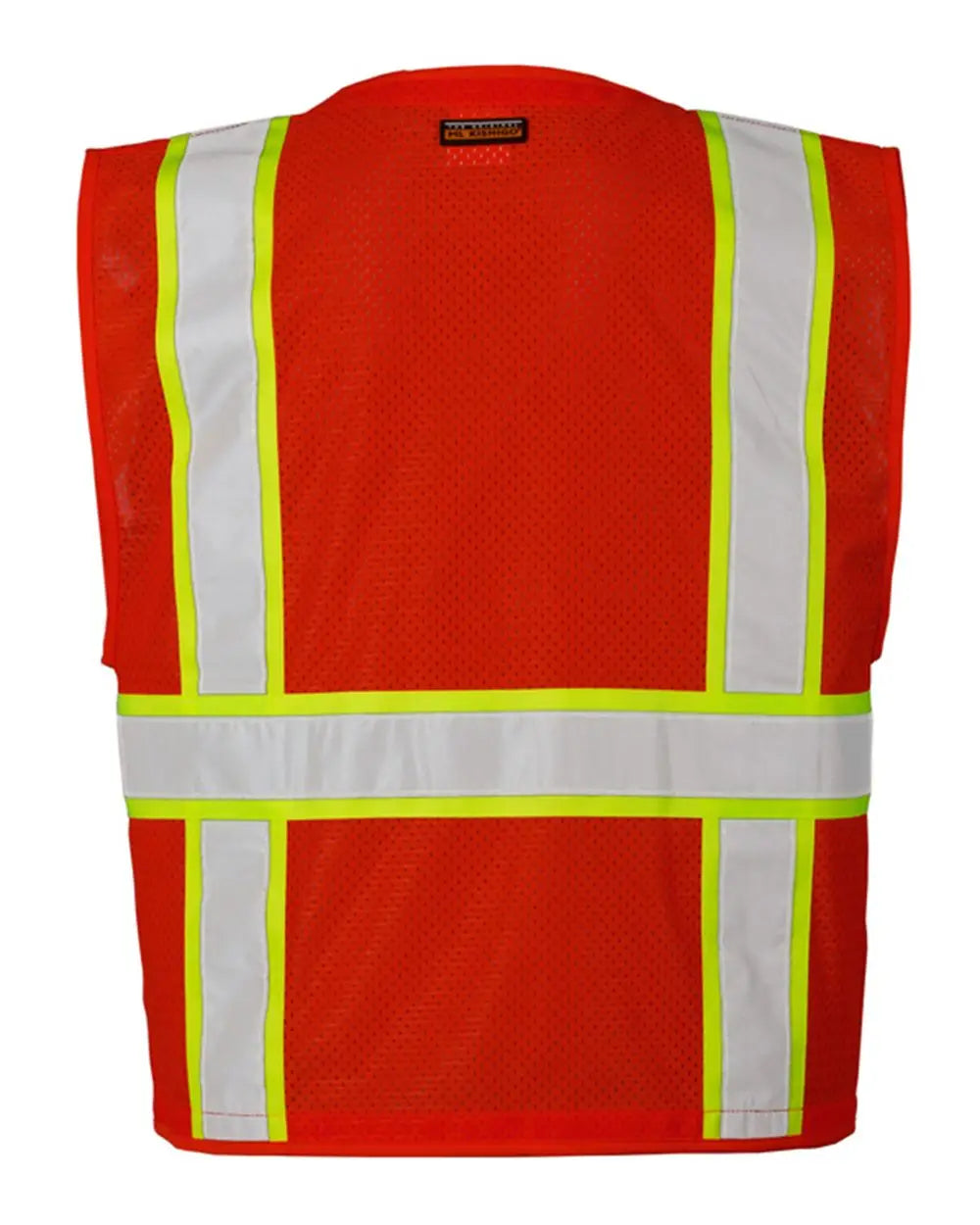 Kishigo B100-111 Ev Series Enhanced Visibility Multi-pocket Mesh Vest - Red Lime - B103