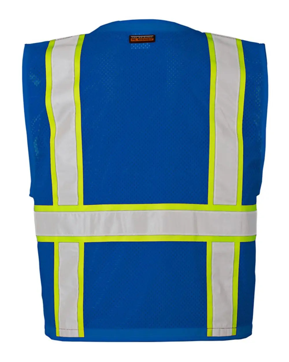 Kishigo B100-111 Ev Series Enhanced Visibility Multi-pocket Mesh Vest - Royal Blue Lime - B102