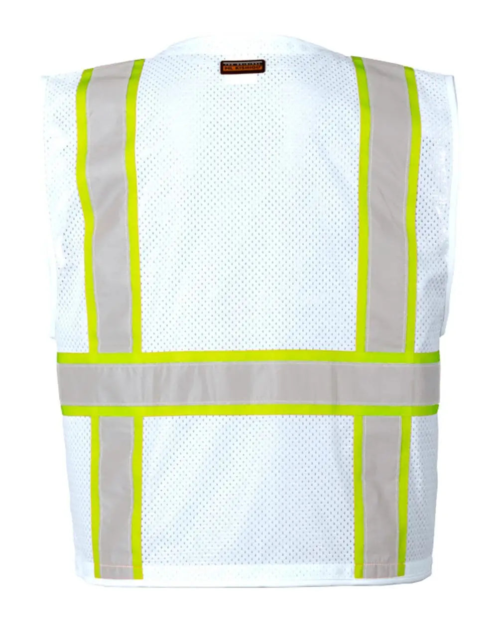 Kishigo B100-111 Ev Series® Enhanced Visibility Multi-pocket Mesh Vest - White - B105