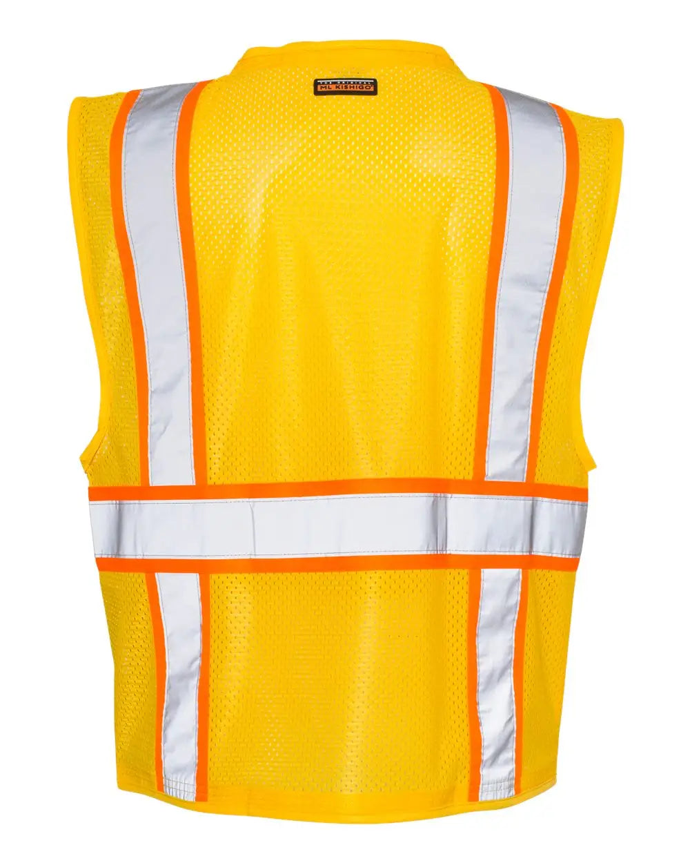 Kishigo B100-111 Ev Series® Enhanced Visibility Multi-pocket Mesh Vest - Yellow Orange - B106
