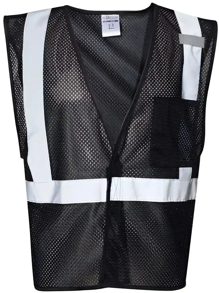 Kishigo B120 131 Ev Series Enhanced Visibility Non Ansi Vest Black
