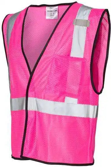 Kishigo B120 131 Ev Series Enhanced Visibility Non Ansi Vest Pink B126