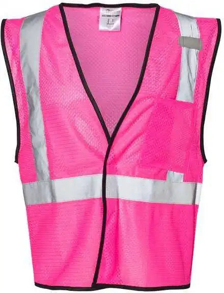 Kishigo B120 131 Ev Series Enhanced Visibility Non Ansi Vest Pink B126