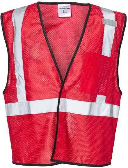 Kishigo B120 131 Ev Series Enhanced Visibility Non Ansi Vest Red B122
