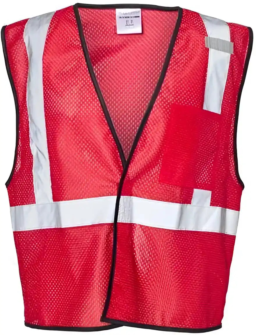 Kishigo B120-131 Ev Series Enhanced Visibility Non-ansi Vest - Red - B122