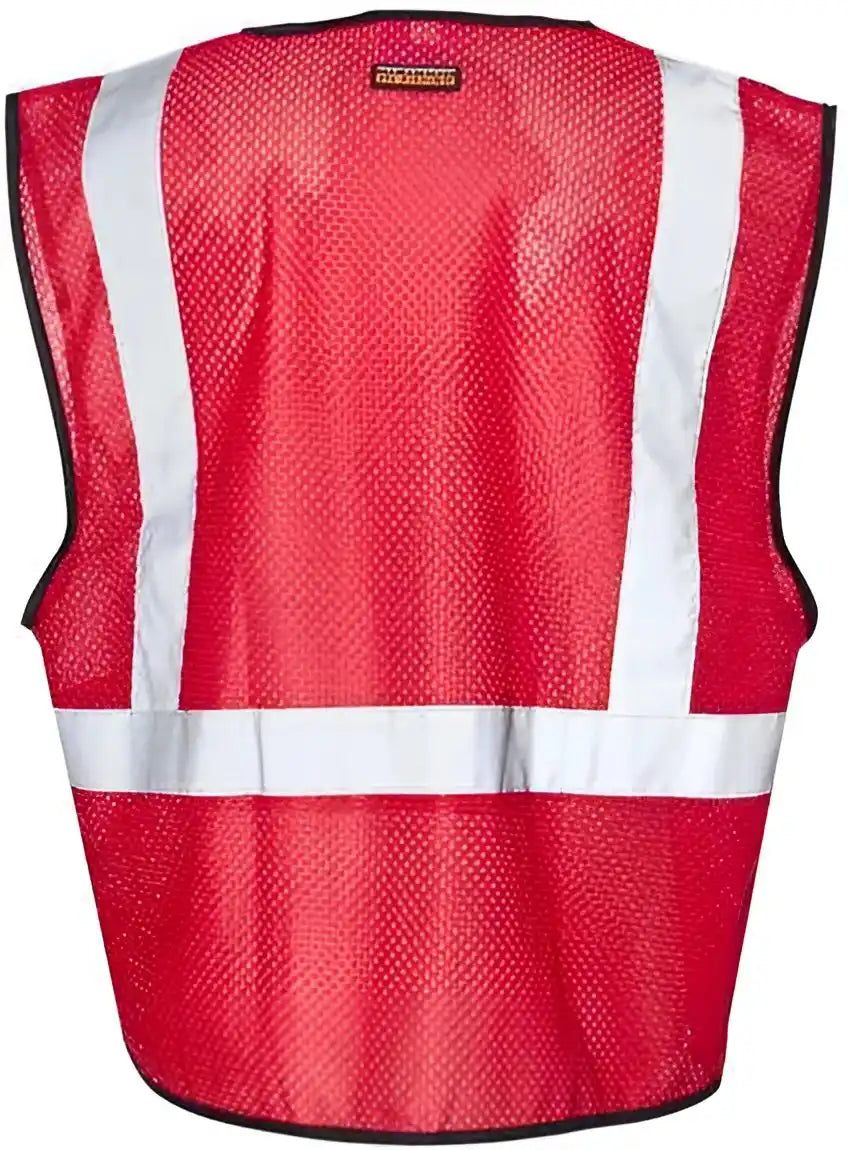 Kishigo B120-131 Ev Series Enhanced Visibility Non-ansi Vest - Red - B122