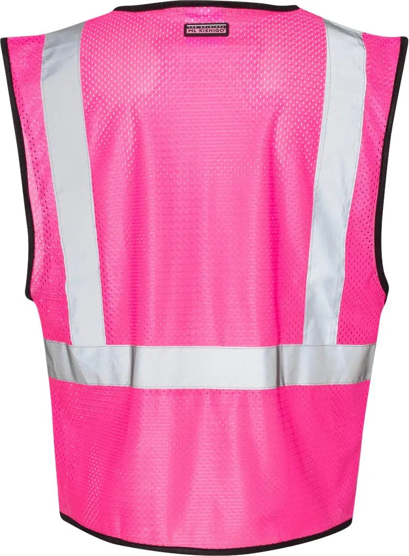 Kishigo B120-b131 Ev Series Enhanced Visibility Non-ansi Vest - B120-131 - Pink - B126 - Adult S/m