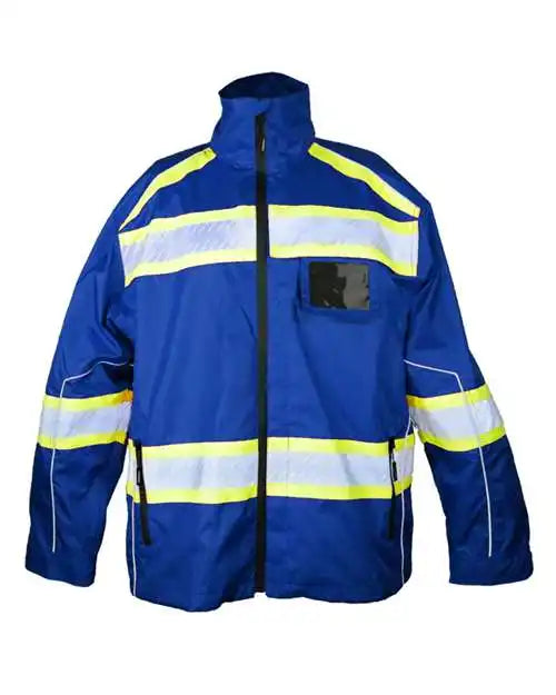 Kishigo B300-303 Ev Series Enhanced Visibility Premium Jacket - Royal Blue Lime