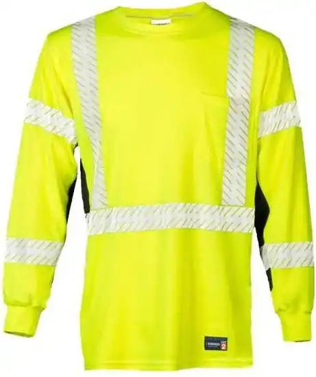 Kishigo F506t Fr Long Sleeve T-shirt - Tall Sizes - Lime