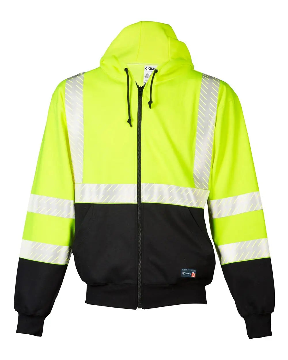 Kishigo F507 Fr Full-zip Hooded Sweatshirt