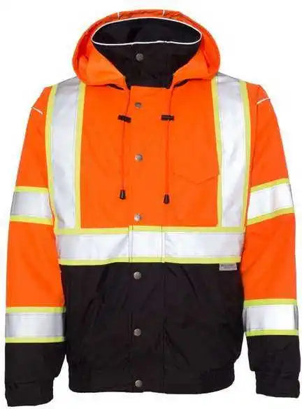 Kishigo Js119 120 Premium Brilliant Series Bomber Jacket Orange
