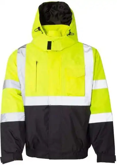Kishigo Js121 122 Economy Bomber Jacket Lime