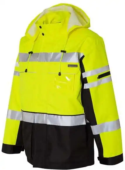 Kishigo Js135 136 Premium Black Series 3 in 1 Jacket Lime