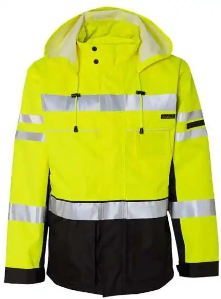 Kishigo Js135 136 Premium Black Series 3 in 1 Jacket Lime