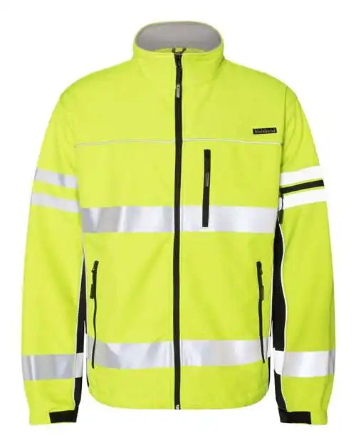 Kishigo Js137 138 Premium Black Series Class 3 Soft Shell Jacket Lime