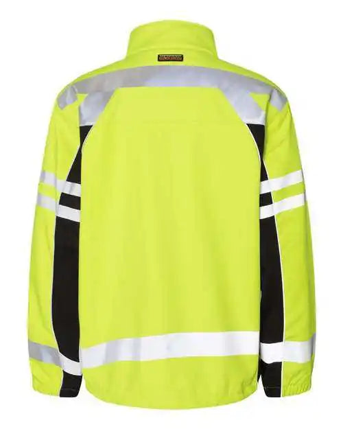Kishigo Js137 138 Premium Black Series Class 3 Soft Shell Jacket Lime