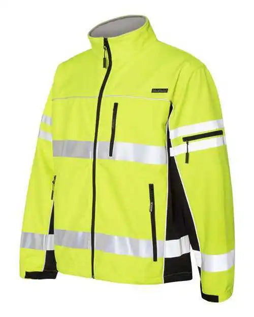 Kishigo Js137 138 Premium Black Series Class 3 Soft Shell Jacket Lime
