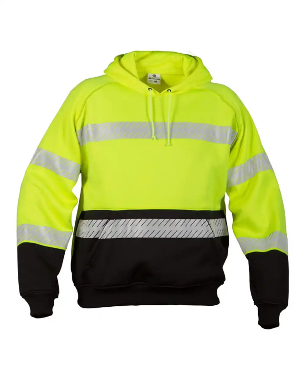 Kishigo Js142-143 Premium Black Series® Pull Over Hooded Sweatshirt - Lime / m