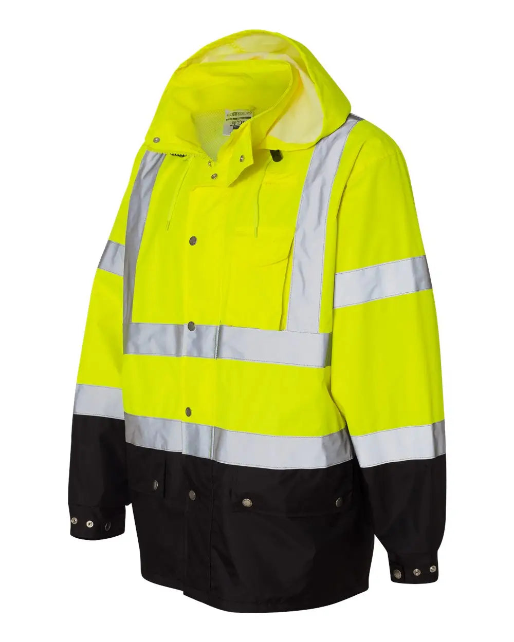 Kishigo Rwj102-103 Storm Cover Waterproof Rain Jacket - Lime - S/m
