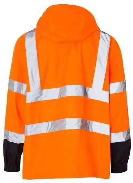 Kishigo Rwj102-103 Storm Cover Waterproof Rain Jacket - Orange