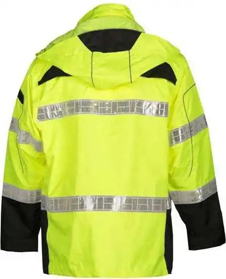 Kishigo Rwj106-107 Premium Black Series Rainwear Jacket - Lime