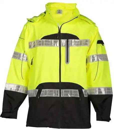Kishigo Rwj106-107 Premium Black Series Rainwear Jacket - Lime