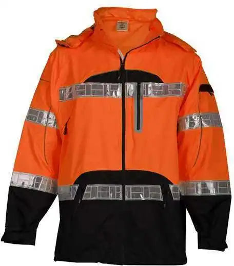 Kishigo Rwj106-107 Premium Black Series Rainwear Jacket - Orange